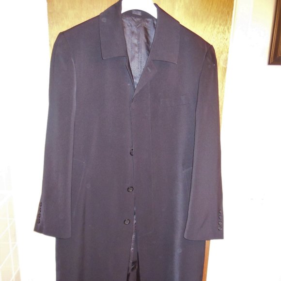 Other - Black Long Trench Over Coat Lightweight